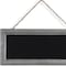 Homeroots 10" X 22" Gray Metal Hanging Chalkboard 642298 - alternate 5