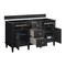 James Martin Vanities Vanity, without top, Black Onyx, 59.88 in W x 23.5 in D,  424-V60D-M-BKO - alternate 8