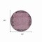 Homeroots 8' Pink Round Animal Print Washable Indoor Outdoor Area Rug 607658 - alternate 9