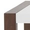 Homeroots 51" White and Brown Writing Desk With Three Drawers 400747 - alternate 7