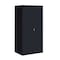 Hirsh Storage Cabinet, 72 in H, 36 in W, 24 in D, Recessed Twist, Keyed, Black, 4 Shelves 22008 - alternate 1