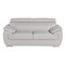 Homeroots 69in Light Gray and Silver Leather Loveseat 720579 - alternate 1