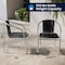 Flash Furniture Round Table Set, Aluminum, Plastic, Rattan, Stainless Steel, Grey TLH-ALUM-24RD-020BKCHR2-GG - alternate 13