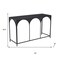 Homeroots 50" Black Steel Frame Console Table 668872 - alternate 8