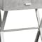 Homeroots 22" Silver And Gray Wood And Metal End Table With Drawer 333132 - alternate 5