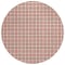 Homeroots 8' Red And Ivory Round Geometric Washable Indoor Outdoor Area Rug 614775 - alternate 7