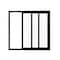 Vdomdoors Patio Exterior Metal-Plastic Sliding Doors / Patio 8166 Matte Black 64" x 80" Left active door / Te PATIO8166BLK-6480-LH - alternate 1