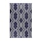 Homeroots 4' X 6' Blue Geometric Machine Braided Distressed Area Rug With UV Protection 555634 - alternate 7