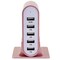 Trexonic 7.1 Amps 5 Port Universal USB Compact Charging Station in Rose Gold Finish TRX-USB5700ROSE - alternate 6