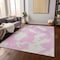 Homeroots 10' X 14' Pink And Ivory Abstract Washable Indoor Outdoor Area Rug 614562 - alternate 7
