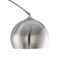 Homeroots 76" Chrome and Black Arched Floor Lamp With Silver Dome Shade 530717 - alternate 8