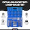 Neiko Extra Long Socket Bits and Deep Socket Set, Tamperproof Torx Plus Bits, E-Torx Sockets 10287A - alternate 6