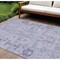 Homeroots 9' X 12' Lavender Purple And Gray Oriental Washable Indoor Outdoor Area Rug 582096 - alternate 1