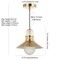 Jonathan Y Colin 9.75" Adjustable Iron/Glass Retro Hurricane LED Pendant, Brass Gold JYL6120A - alternate 14