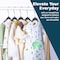 Lifemaster Black Velvet Kids Hangers 30 Pack, 10.83" Non-Slip, Slim ABS, Swivel Hook & Notches LMVVBH30BK - alternate 10
