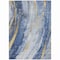 Homeroots 3' X 5' Blue Gold And Ivory Abstract Washable Indoor Outdoor Area Rug 617425 - alternate 9