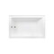 Kingston Brass 60-Inch Acrylic Rectangular 3-Wall Alcove Tub Combo with Waste and Overflow Drain, Left Hand Drain CVTAP603622L7 - alternate 4