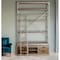 Homeroots Brown Nickel and Solid Wood Six Tier Bookcase with Four Drawers 392223 - alternate 4