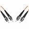 Unc Group Fiber Optic Patch Cable, St-St, 50 125 Multimode Duplex, Orange, 20M FJ5STST-20M - alternate 2