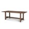 Homeroots 84" Brown Solid Wood Trestle Base Dining Table 604015 - alternate 9