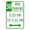 Sign Solutions Usa Parking Sign, 12 in W, Aluminum Sign, White DUS06DWT1218R7-10830 - alternate 1