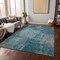 Homeroots 3' X 5' Teal Blue And Gray Abstract Washable Indoor Outdoor Area Rug 596890 - alternate 8