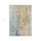 Homeroots 3' X 5' Linen Teal Blue And Copper Abstract Washable Indoor Outdoor Area Rug 605518 - alternate 9