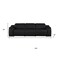 Homeroots 107" Black Top Grain Leather Reclining USB Sofa 643700 - alternate 7