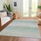 Homeroots 8' X 10' Linen Striped Washable Indoor Outdoor Area Rug 608482 - alternate 7