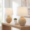 Jonathan Y Nora 22" Rustic Coastal Rattan Globe LED Table Lamps, Brown, 2PK JYL4050A-SET2 - alternate 8