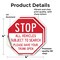 Signmission Stop All Vehicles Subject to Search, 4 inch X 4 inch, Vinyl Decal, 2PK OC-D-2PACK-4-244 - alternate 4