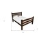 Homeroots Brown Solid Wood Queen Bed Frame 548158 - alternate 7
