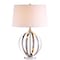 Jonathan Y Logan 26" Metal Orb LED Table Lamp, Polished Nickel JYL1086A - alternate 1