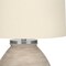 Homeroots 25" Cream Concrete Round Table Lamp With Beige Drum Shade 545852 - alternate 7