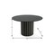 Homeroots 52" Black Solid Wood Pedestal Base Round Top Dining Table 721040 - alternate 6