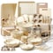 Nutrichef 54-Piece Marble Non-Stick Cookware and Bakeware Set, Professional Home Kitchen Collection with NCCW54TBR - alternate 1