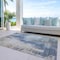 Homeroots 10' X 14' Navy Blue And Taupe Abstract Washable Indoor Outdoor Area Rug 587247 - alternate 8