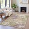 Homeroots 8' X 10' Beige Green And Purple Abstract Washable Indoor Outdoor Area Rug 630756 - alternate 7