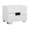 Homeroots Four Piece White Solid Wood Bedroom Set With Mirror 343991 - alternate 1