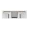 James Martin Vanities Vanity, without top, Bright White, 71.88 in W x 23.5 in D,  424-V72-M-BW - alternate 8