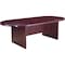 Boss Race Track Conference Table Conference Table, 43" D X 29-1/2" H, 95" W X Wood, Mahogany N136-M - alternate 1