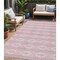 Homeroots 5' X 8' Pink Ivory And Gray Geometric Washable Indoor Outdoor Area Rug 599647 - alternate 1