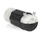 Leviton StraightBladeConnector, 15A, Black;White 5269E - alternate 10