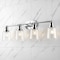 Jonathan Y Beverly 31.75" 4-Light Iron/Seeded Glass Classic Cottage LED Vanity Light, Chrome JYL7533A - alternate 9