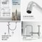 Vigo Cass Single Handle Bridge Kitchen Faucet with Side Sprayer VG02050CH - alternate 7