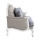 Homeroots 64in Beige 100% Linen And White Love Seat 515742 - alternate 4