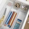 Martha Stewart Miles Plastic Stackable Office Desk Drawer Organizers, Various Sizes, Set of 6 BE-PB5834-6-6-CLR-MS - alternate 10