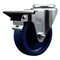 Service Caster 4'' Solid Poly Wheel Swivel Bolt Hole Caster with Posi Lock Brake SCC-BH20S414-SPUS-PLB - alternate 1