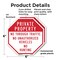 Signmission Private Property No Through Traffic, 6 inch X 6 inch, Plastic Sign, 2PK OC-P-2PACK-6-156 - alternate 7