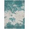 Homeroots 5' X 8' Teal Blue Ivory And Gray Abstract Washable Indoor Outdoor Area Rug 599521 - alternate 8